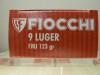 FIOCCHI 9 LUGER 123GR FMJ